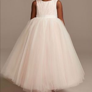 DAVIDS BRIDAL flower girl dress. Size 18 mos. worn for 2 hrs.